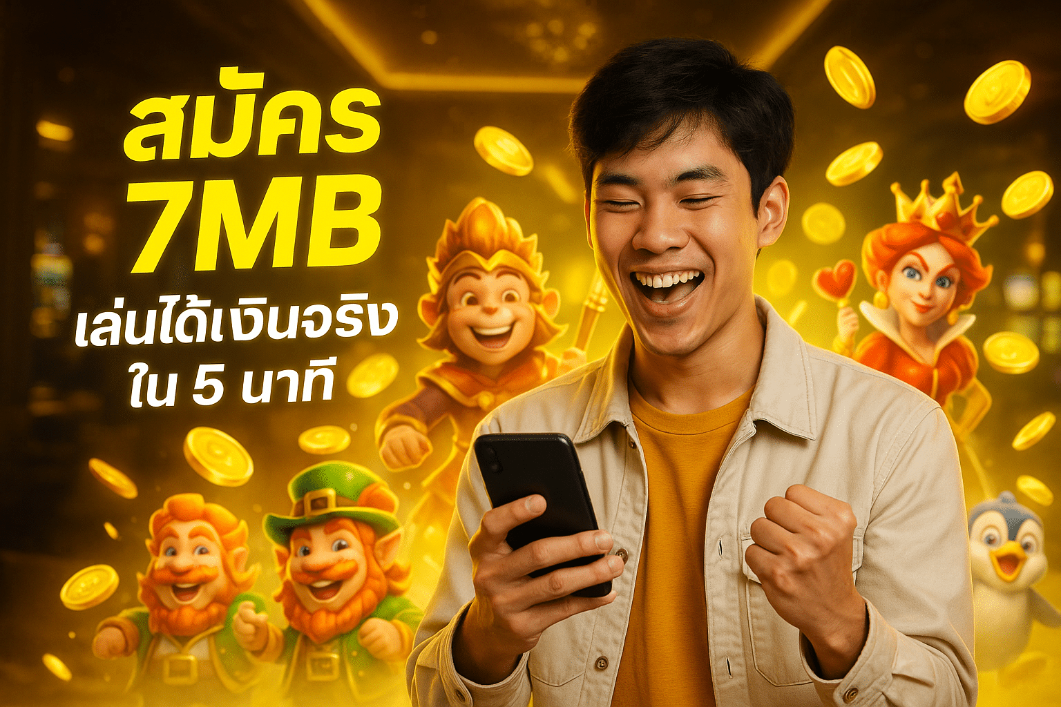 สมัคร 7MB เล่นได้เงินจริงใน 5 นาที