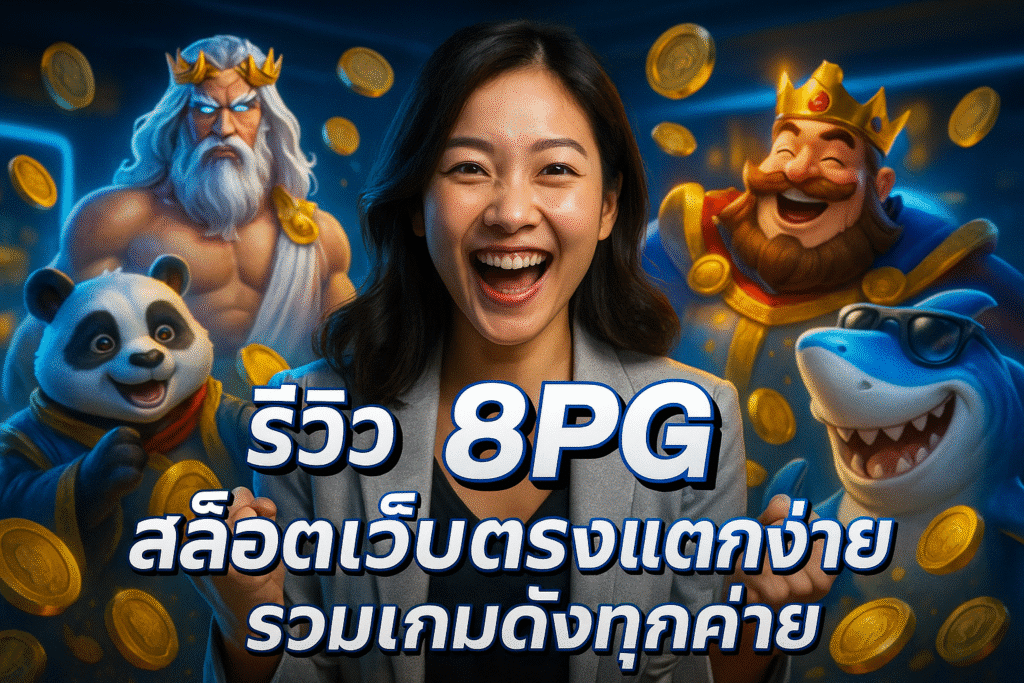 รีวิว 8PG สล็อตเว็บตรงแตกง่าย รวมเกมดังทุกค่าย