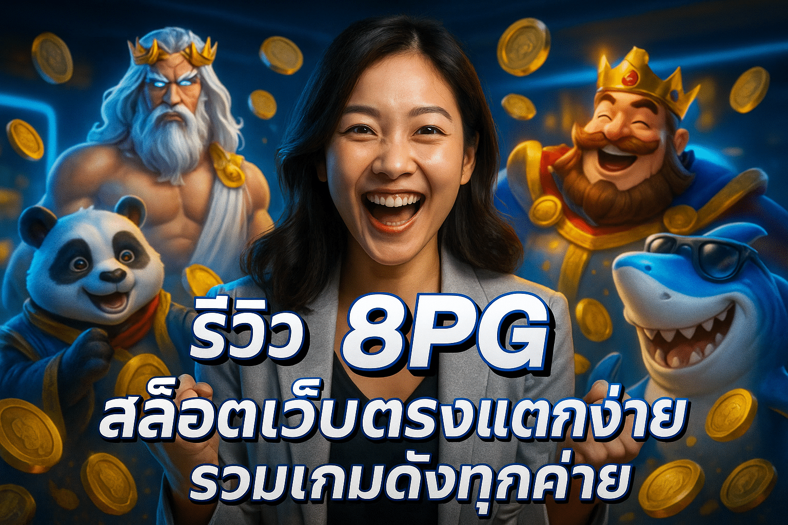 รีวิว 8PG สล็อตเว็บตรงแตกง่าย รวมเกมดังทุกค่าย