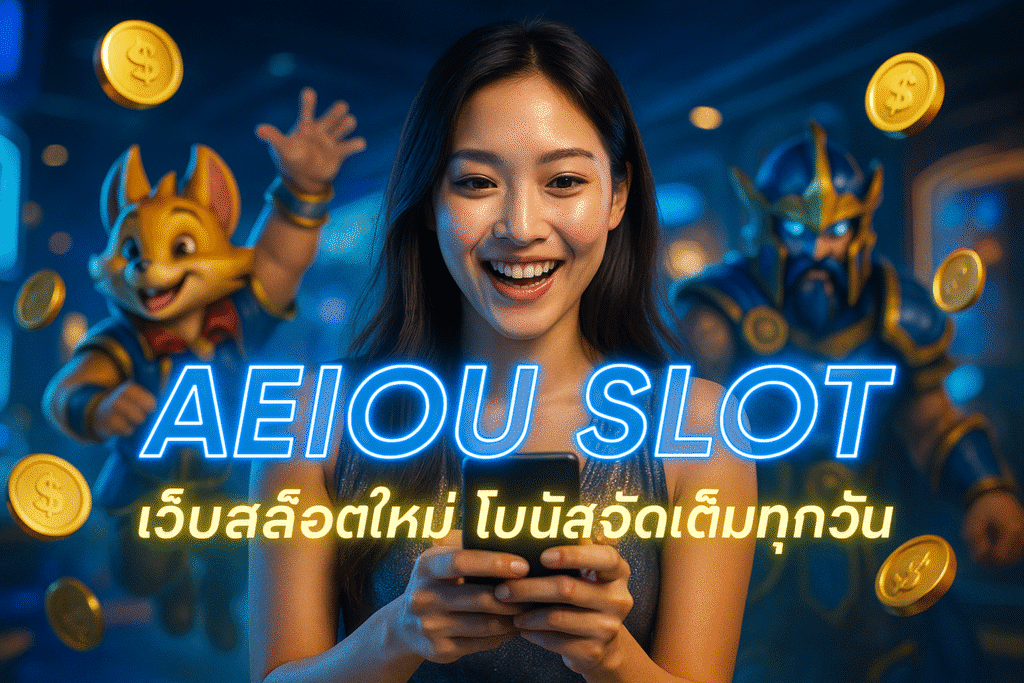 AEIOU SLOT เว็บสล็อตใหม่ โบนัสจัดเต็มทุกวัน